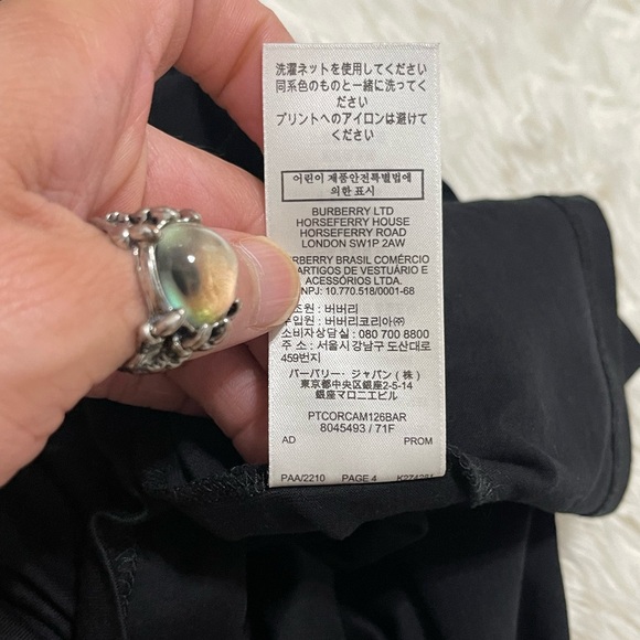 EUC Men’s Oversized Burberry 3D Logo Print Tee 100% Cotton In Black/White/Red - Picture 16 of 16